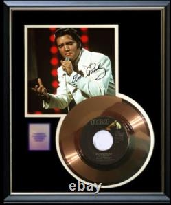 Elvis Presley If I Can Dream 45 RPM Gold Record W-printed Signed Autograph Rare