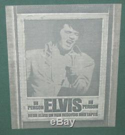Elvis Presley In Person Printers Art Block Negative RCA Original 1970 RARE