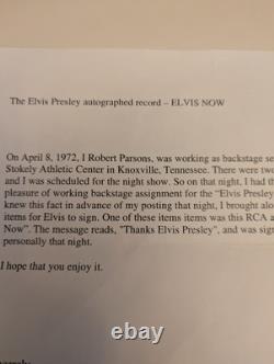Elvis Presley Incredible Signed Album Rare