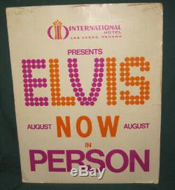 Elvis Presley International Hotel Promotional Standee Display 16 x 20 RARE