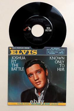 Elvis Presley Joshua Fit The Battle 7 Very Rare 1966 Gold Standard NM 447-0651