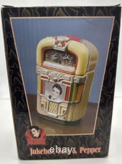 Elvis Presley Jukebox Salt And Pepper Shakers Vandor 2005 New Stackable Rare NIB