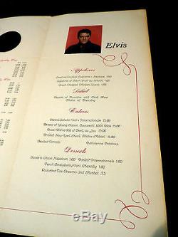 Elvis Presley July 1969 Showroom Internationale Hotel Menu Las Vegas, NV Rare