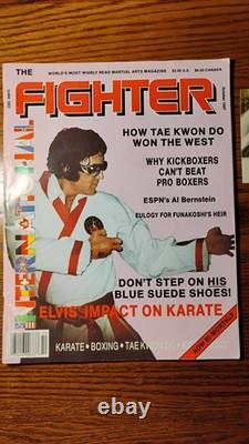 Elvis Presley Karate Photos + 1987 Fighter Magazine Lot Rare Candid Shots