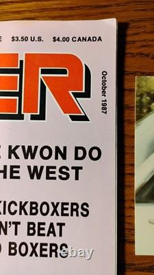 Elvis Presley Karate Photos + 1987 Fighter Magazine Lot Rare Candid Shots