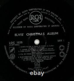 Elvis Presley LOC 1035 Christmas Album, New Zealand 1st pressing ULTRA RARE
