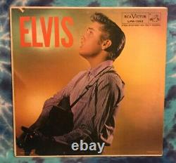 Elvis Presley LP Elvis SELF TITLED 1956 AD BACK Rare RCA Victor LPM-1382