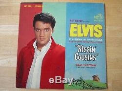 Elvis Presley LP, Kissin' Cousins, RCA #LSP-2894, rare cover No Cast, Bonus Photo