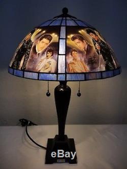 Elvis Presley Lamp Tiffany Style Glass Vintage Rare Gorgeous