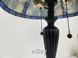 Elvis Presley Lamp Tiffany Style Glass Vintage Rare Gorgeous