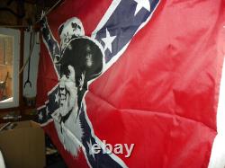 Elvis Presley Large Nylon Flag Red White Blue 35x56 1977 RARE