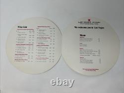 Elvis Presley Las Vegas Hilton 1972 Souvenir Menu RCA Records And Tapes Red RARE