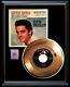 Elvis Presley Little Sister 45 Rpm Gold Metalized Record Rare Non Riaa Framed