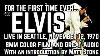 Elvis Presley Live In Seattle Wa November 12 1970 Full Concert Footage An Audio Rare Bootleg