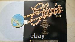 Elvis Presley Live Rare Australia K-Tel Limited Collectors Edition LP 1981