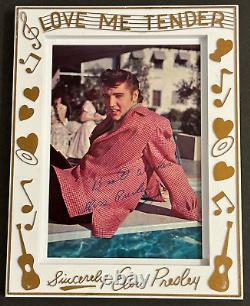 Elvis Presley Love 1956 Love Me Tender Framed Picture 5 X 8 Very Rare
