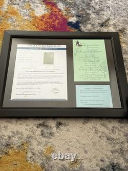 Elvis Presley Love Me Tender Hand Signed Song Lyrics Sheet Rare COA And G3D