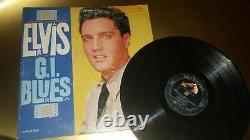 Elvis Presley Lp Lsp-2256 G. I. Blues Mega Rare Rigid Vinyl Record Vintage Look