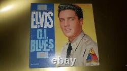 Elvis Presley Lp Lsp-2256 G. I. Blues Mega Rare Rigid Vinyl Record Vintage Look