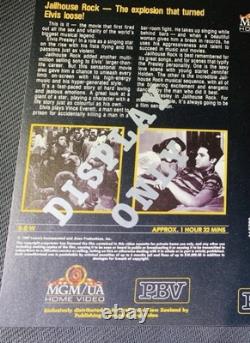 Elvis Presley MGM Display Only Jailhouse Rock VHS Cover Genuine 1957 Super Rare