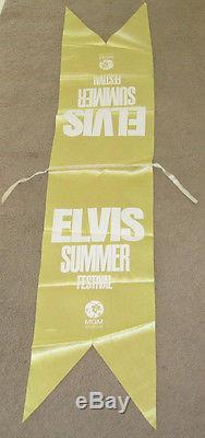 Elvis Presley MGM Summer Festival Gold Banner 1970 2 Sided RARE