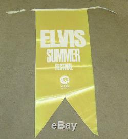 Elvis Presley MGM Summer Festival Gold Banner 1970 2 Sided RARE