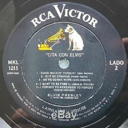 Elvis Presley MKL 1215 Cita Con Elvis LP Ultra Rare Mexico (Date With Elvis)