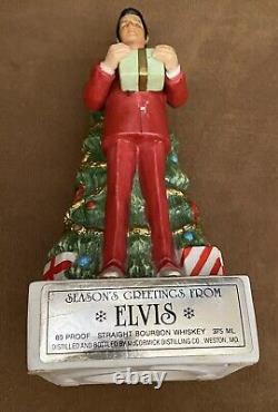 Elvis Presley McCormick Bottle Decanter Christmas Tree Empty Very Rare