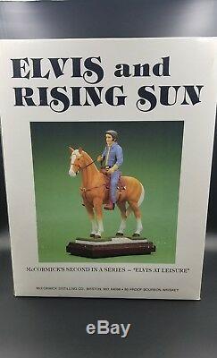 Elvis Presley McCormick Bottle Decanter Rising Sun Mini 50ml Full Liquid Rare