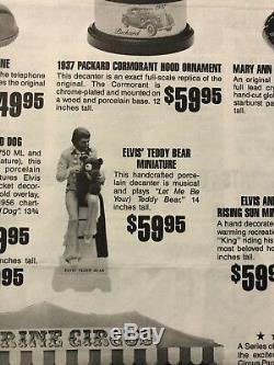 Elvis Presley McCormick Bottle Decanter Teddy Bear Mini w Box Empty Very Rare