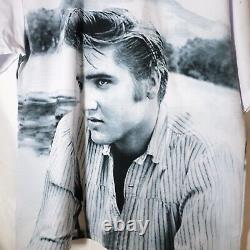 Elvis Presley Mens Allover Print Button Up Bowling Shirt Size XXL Rare NWT NOS