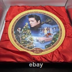 Elvis Presley Merry Christmas From Graceland Masterpiece Plate Large 2014 Rare