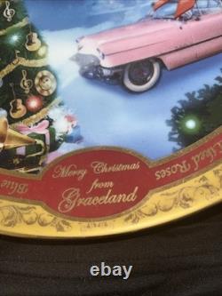 Elvis Presley Merry Christmas From Graceland Masterpiece Plate Large 2014 Rare