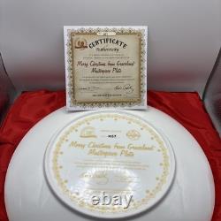 Elvis Presley Merry Christmas From Graceland Masterpiece Plate Large 2014 Rare