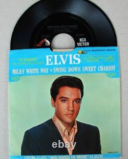 Elvis Presley Milky White Way / Swing Down Sweet Chariot Rare 45rpm with Sleeve