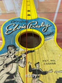 Elvis Presley Miniature Guitar 1956 SELCOL Musical Box VINTAGE RARE WORKING