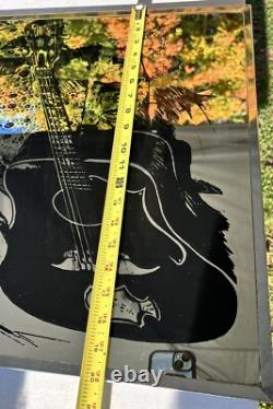 Elvis Presley Mirrored Picture 20x30 RARE USA Mechanical Mirror Works NY