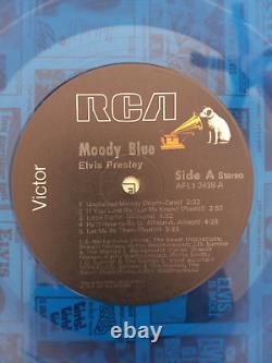 Elvis Presley Moody Blue LP / Blue Translucent Vinyl / RCA Victor 1977 RARE