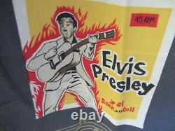 Elvis Presley Movies LP covers by Reyn Spooner Men's XL out of print Rare