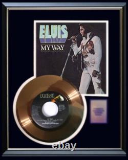 Elvis Presley My Way 45 RPM Gold Record Rare Non Riaa Award Framed