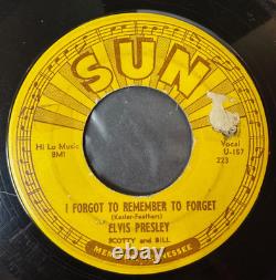 Elvis Presley Mystery Train 7 RARE Sun 223 Side Variation MEMPHIS 1955 VG 45