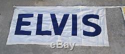 Elvis Presley ON TOUR In Glorious Color LARGE Banner 1972 RARE Signed
