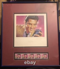 Elvis Presley ORIGINAL POSTAGE STAMP LITHOGRAPH Limited Edition RARE