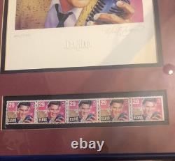Elvis Presley ORIGINAL POSTAGE STAMP LITHOGRAPH Limited Edition RARE