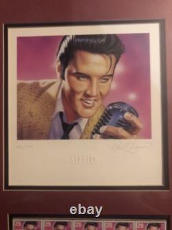 Elvis Presley ORIGINAL POSTAGE STAMP LITHOGRAPH Limited Edition RARE