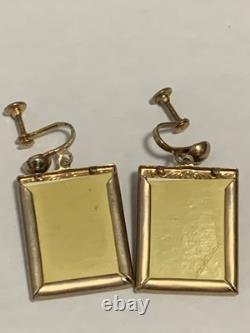 Elvis Presley- Original 1956 Gold Tone Loving You Earrings Rare