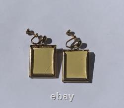 Elvis Presley- Original 1956 Gold Tone Loving You Earrings Rare