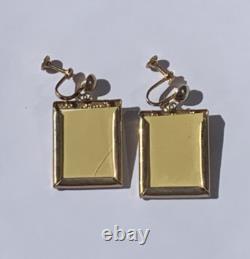Elvis Presley- Original 1956 Gold Tone Loving You Earrings Rare