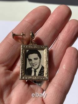 Elvis Presley- Original 1956 Gold Tone Loving You Earrings Rare