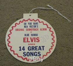 Elvis Presley Original Blue Hawaii Promotional RCA Disc 1961 RARE
